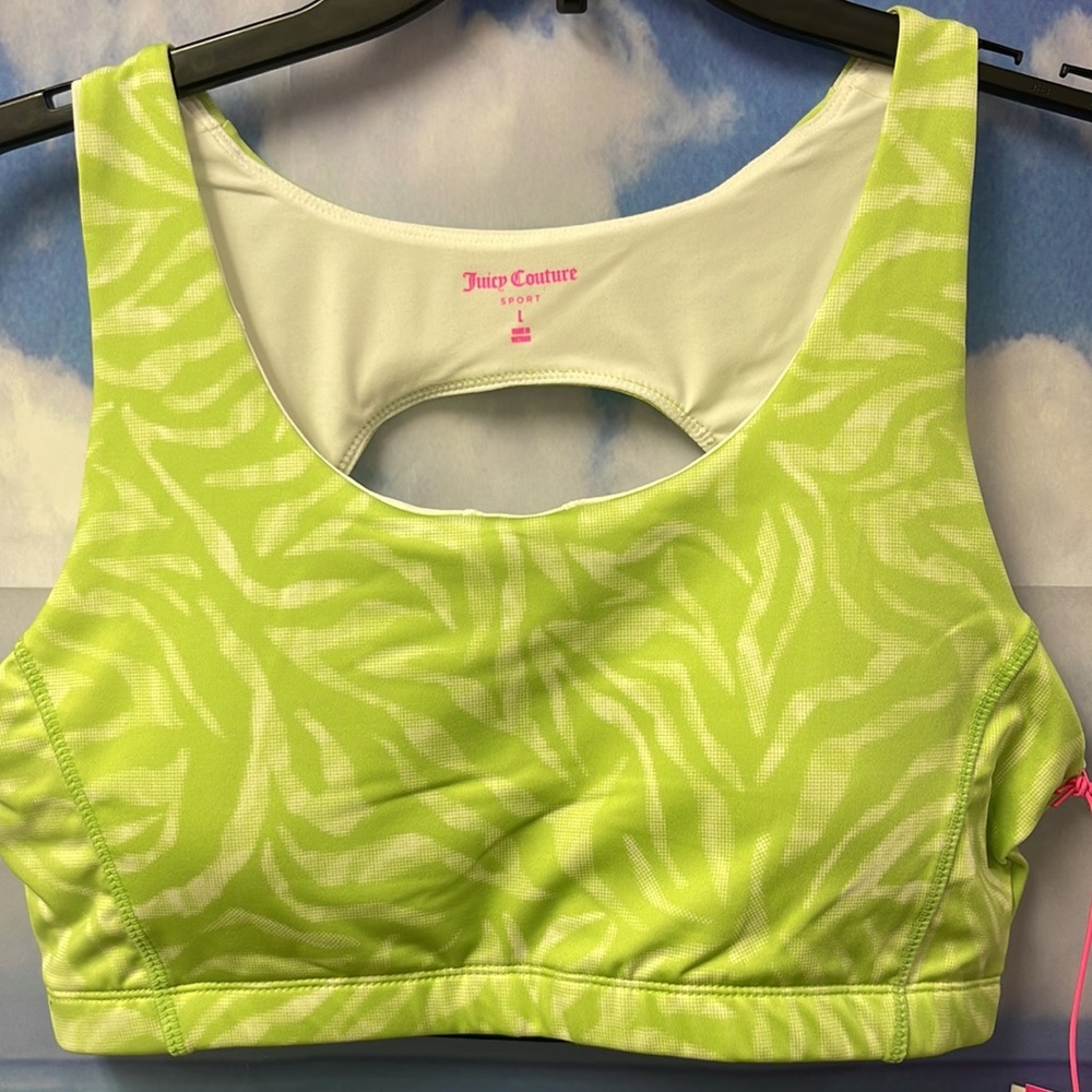 Brand new with tags Woman’s Juicy Couture Sport - Z-pop bra. Size is Large. - Picture 3 of 14